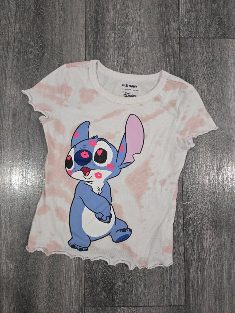 Girls Old Navy Stitch Top sz M (8)